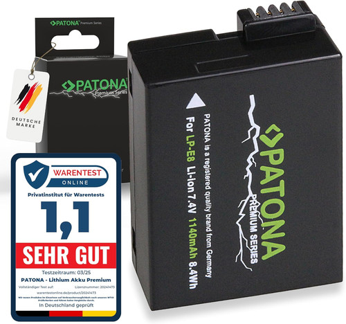 Premium batteria - lp-e8+,