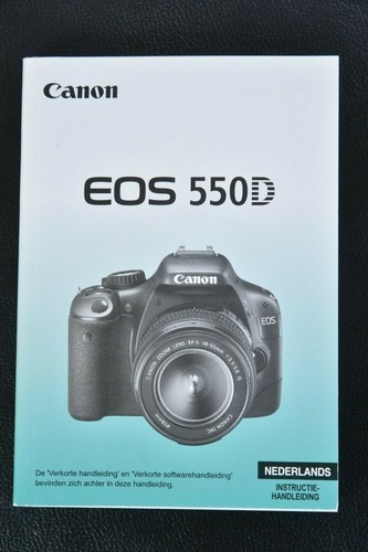 Original user manual - for, canon