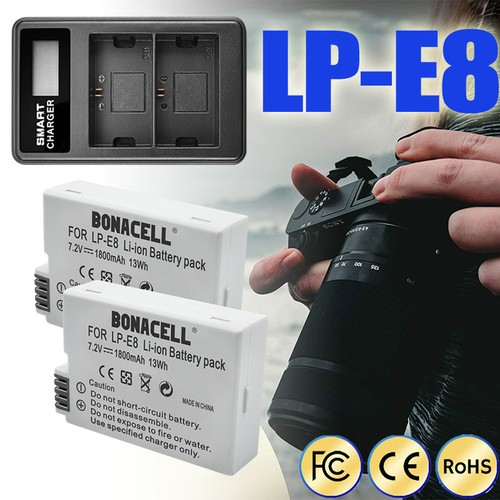 X1800mah e8 lpe8 - 2️⃣x1800mah, lp-e8